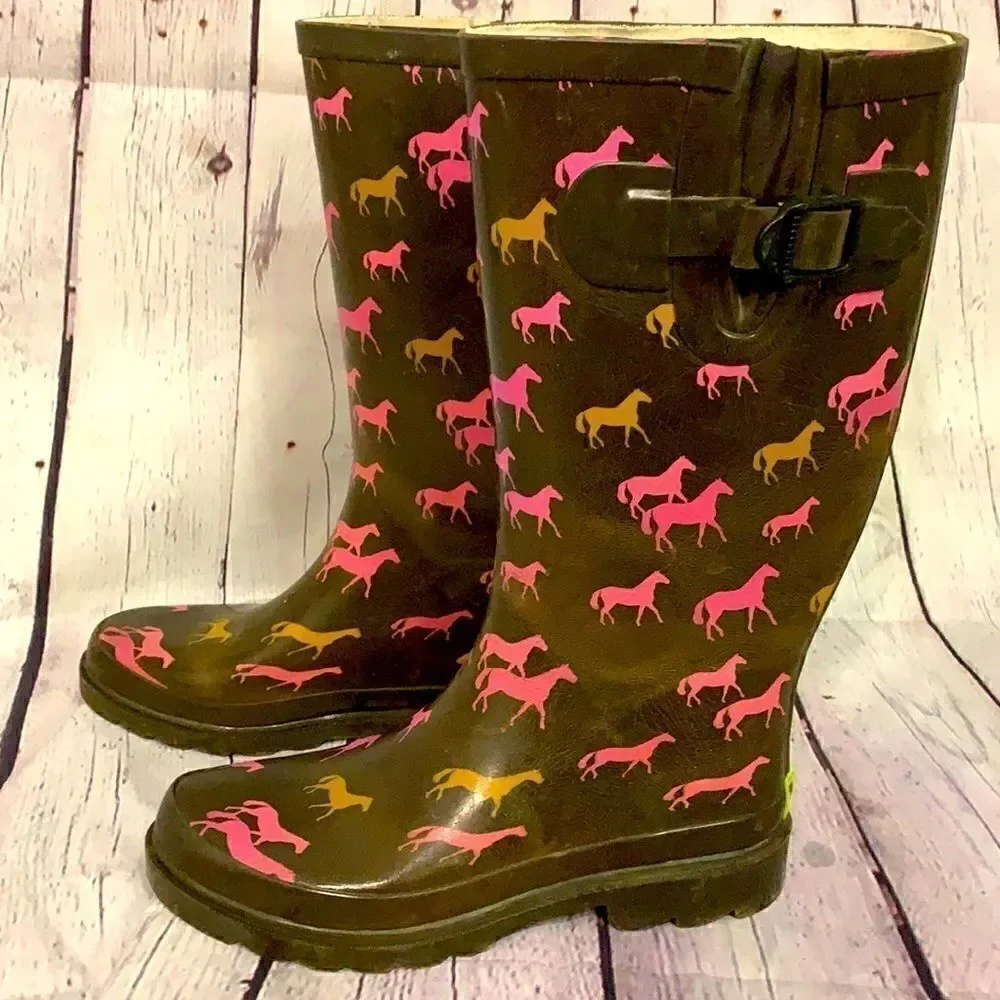 Western Chief - Horse Rain Boots - Size 6